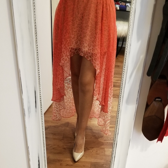 👗HIGH LOW CHIFFON SKIRT - Picture 4 of 7